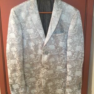 Tallia Men’s Metallic 36S Tropical print Blazer